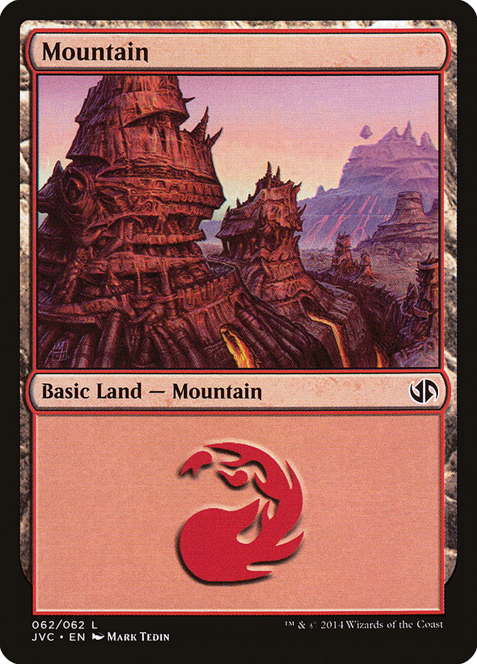 Mountain (62) [Duel Decks Anthology] | Mega City Incorporated