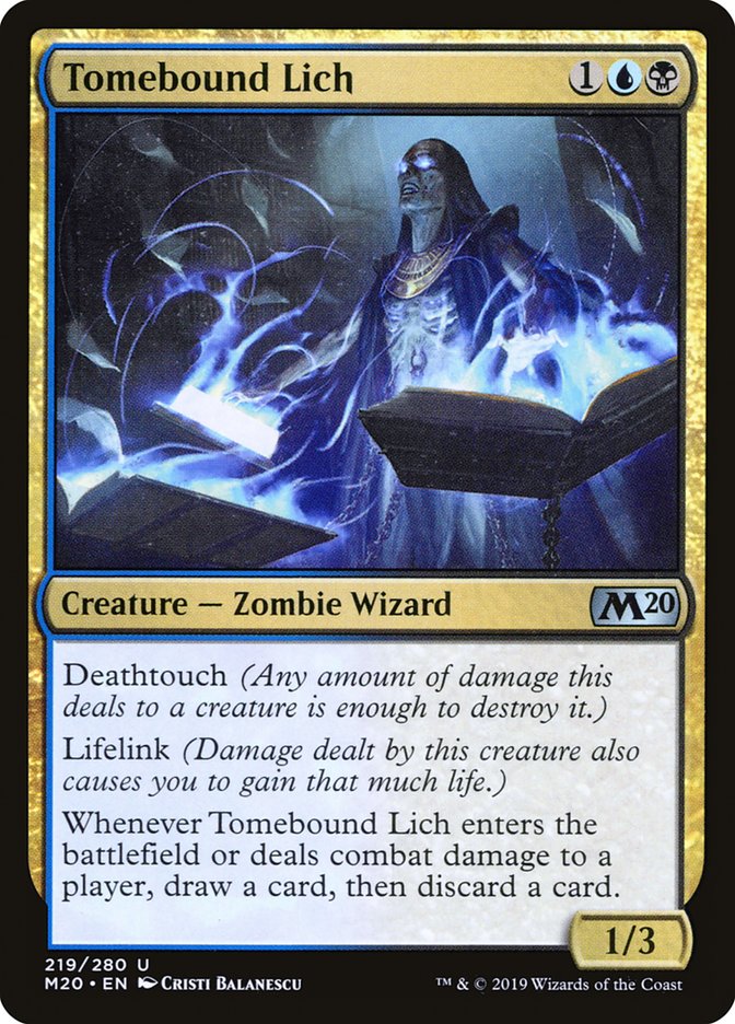 Tomebound Lich [Core Set 2020] | Mega City Incorporated