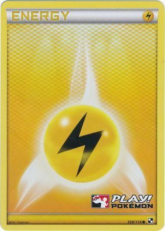 Lightning Energy (108/114) (Play Pokemon Promo) [Black & White: Base Set] | Mega City Incorporated