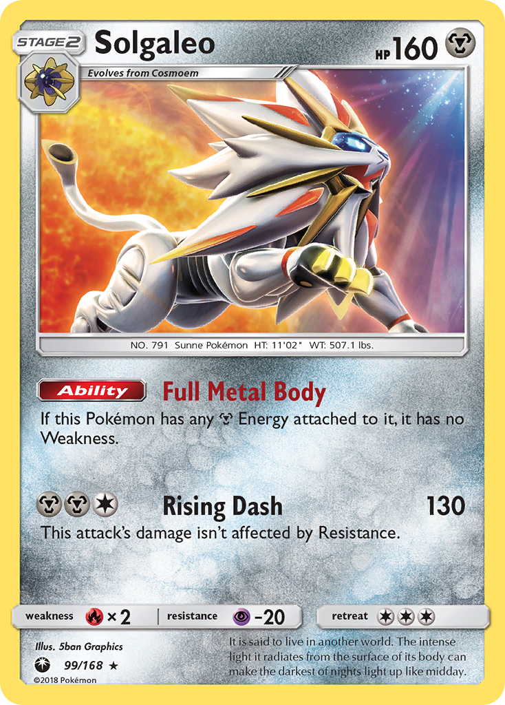 Solgaleo (99/168) [Sun & Moon: Celestial Storm] | Mega City Incorporated