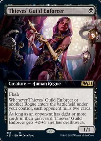 Thieves' Guild Enforcer (Extended Art) [Core Set 2021] | Mega City Incorporated