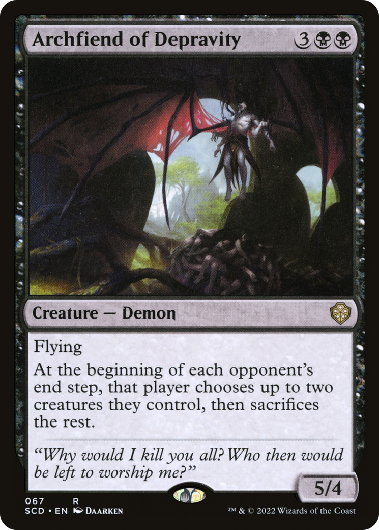 Archfiend of Depravity [Starter Commander Decks] | Mega City Incorporated