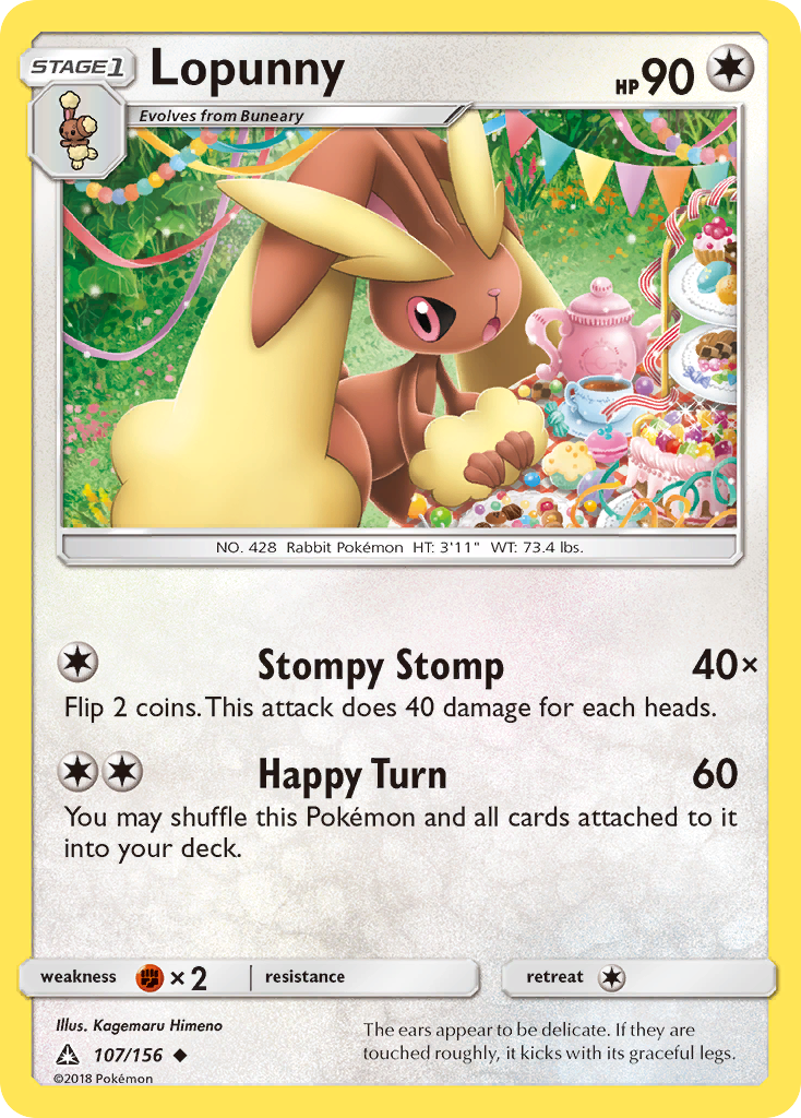 Lopunny (107/156) [Sun & Moon: Ultra Prism] | Mega City Incorporated