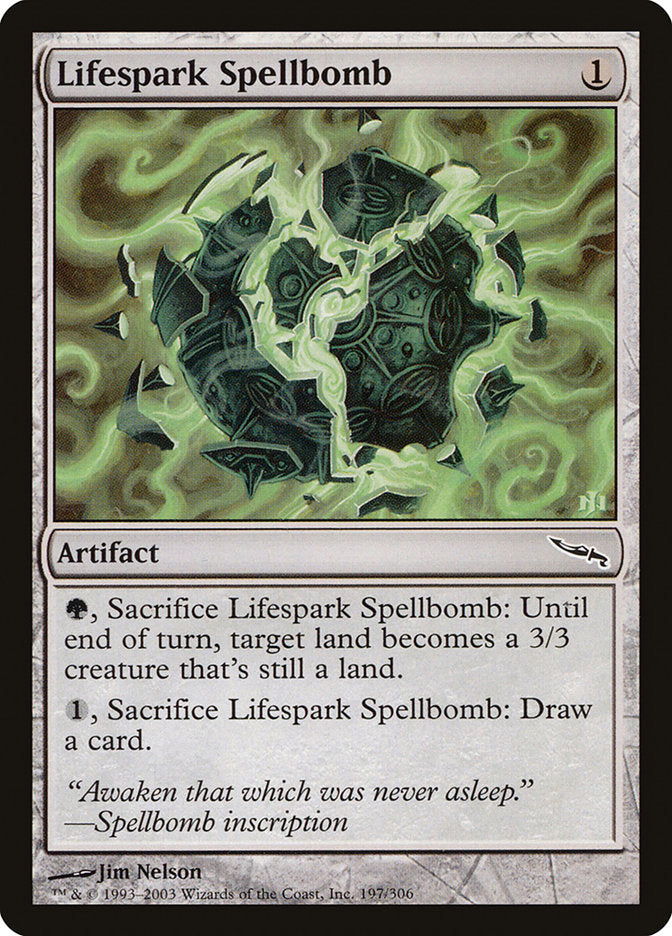 Lifespark Spellbomb [Mirrodin] | Mega City Incorporated