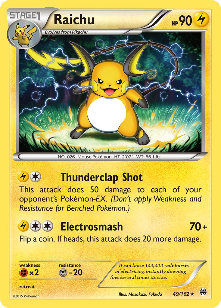 Raichu (49/162) (Theme Deck Exclusive) [XY: BREAKthrough] | Mega City Incorporated