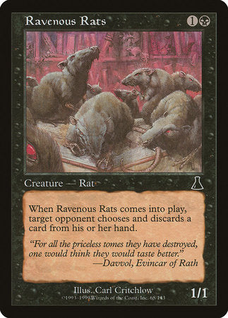 Ravenous Rats [Urza's Destiny] | Mega City Incorporated