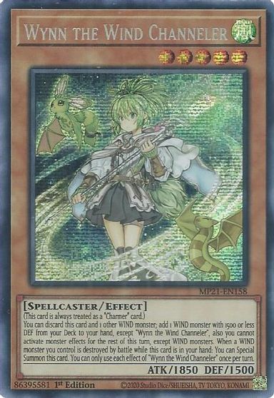 Wynn the Wind Channeler [MP21-EN158] Prismatic Secret Rare | Mega City Incorporated