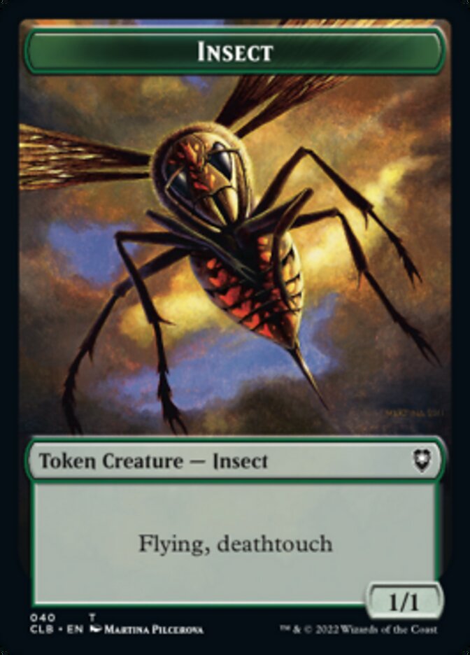 Spider // Insect Double-sided Token [Commander Legends: Battle for Baldur's Gate Tokens] | Mega City Incorporated