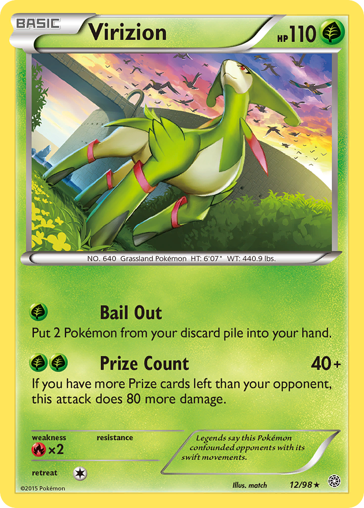 Virizion (12/98) [XY: Ancient Origins] | Mega City Incorporated