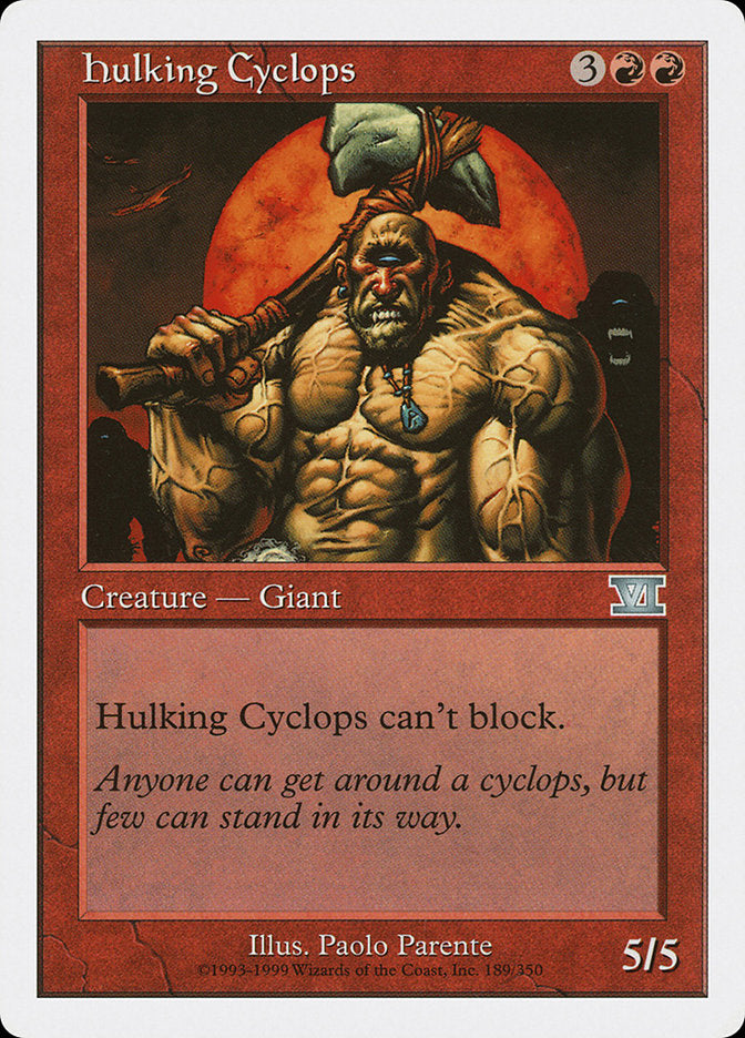 Hulking Cyclops [Classic Sixth Edition] | Mega City Incorporated