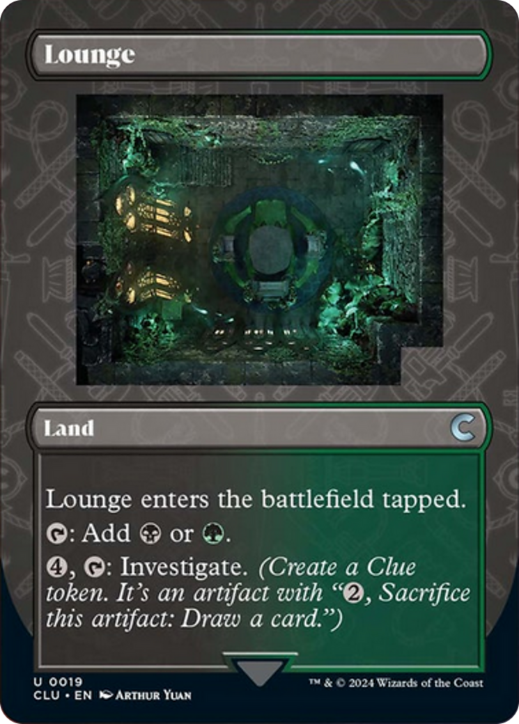 Lounge (Borderless) [Ravnica: Clue Edition] | Mega City Incorporated