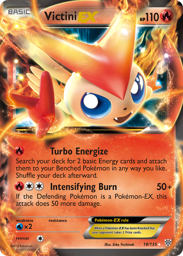 Victini EX (18/135) [Black & White: Plasma Storm] | Mega City Incorporated