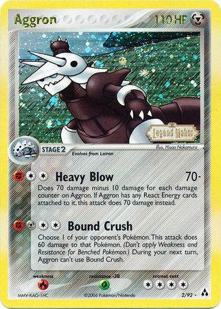 Aggron (2/92) (Stamped) [EX: Legend Maker] | Mega City Incorporated