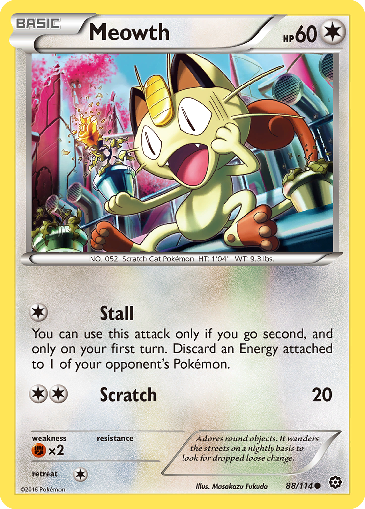 Meowth (88/114) [XY: Steam Siege] | Mega City Incorporated