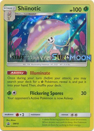 Shiinotic (SM10) (Staff Prerelease Promo) [Sun & Moon: Black Star Promos] | Mega City Incorporated