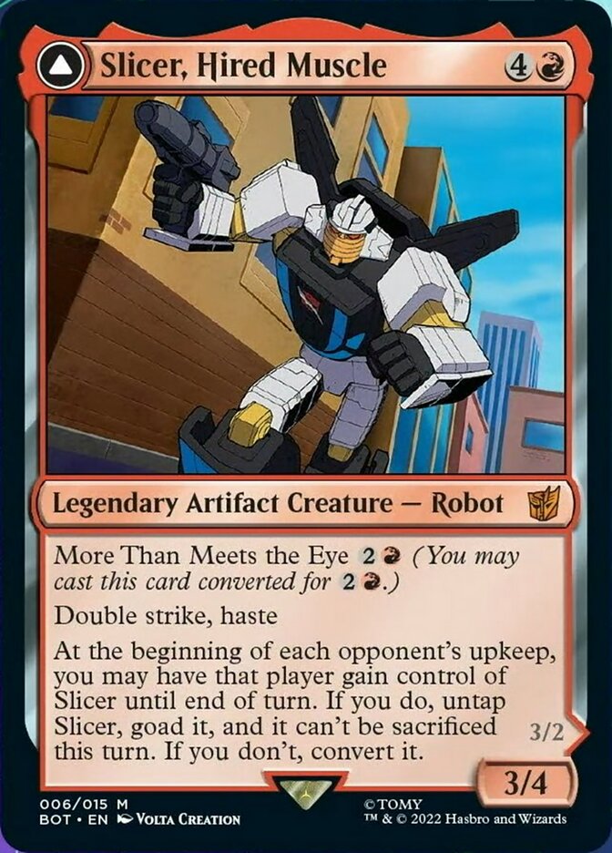 Slicer, Hired Muscle // Slicer, High-Speed Antagonist [Universes Beyond: Transformers] | Mega City Incorporated