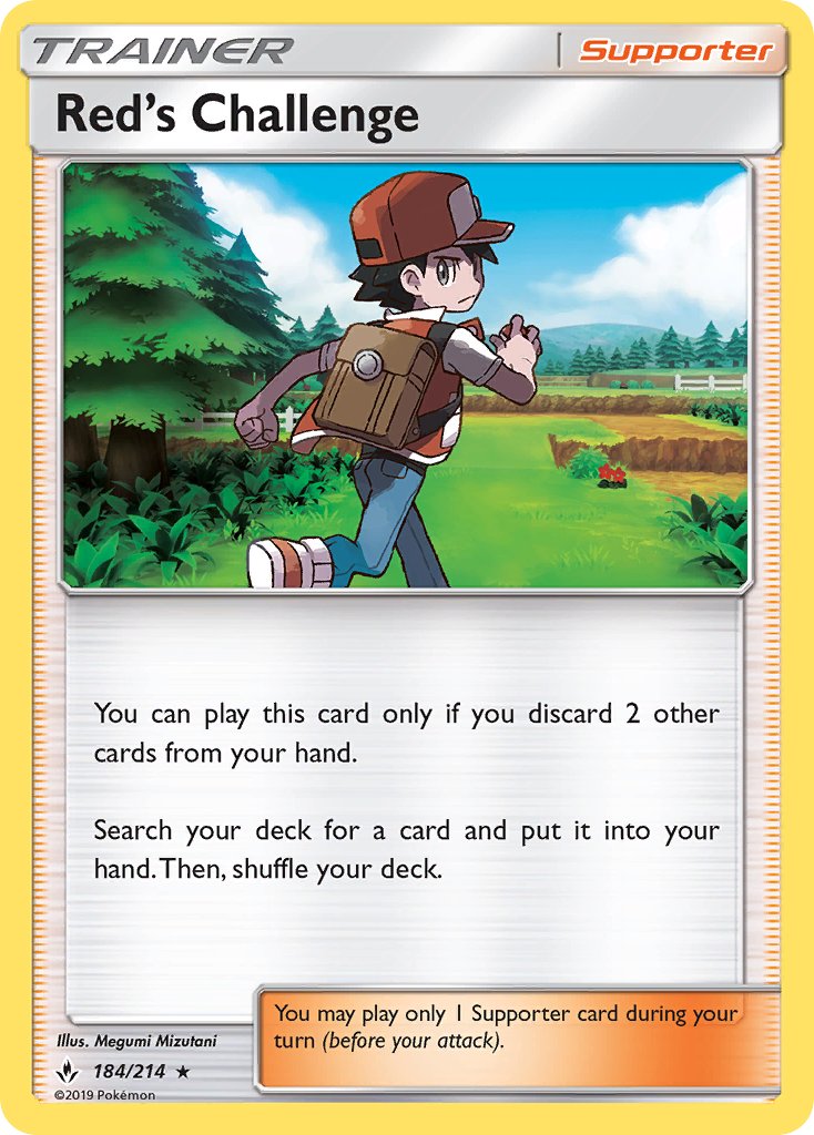 Red's Challenge (184/214) (Theme Deck Exclusive) [Sun & Moon: Unbroken Bonds] | Mega City Incorporated