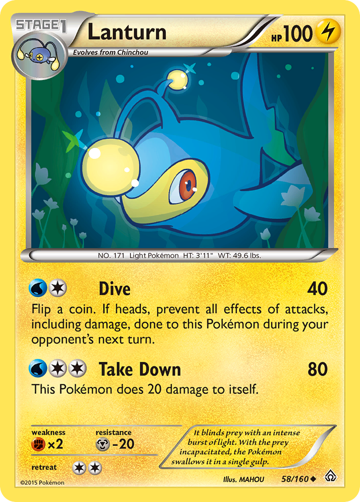 Lanturn (58/160) [XY: Primal Clash] | Mega City Incorporated