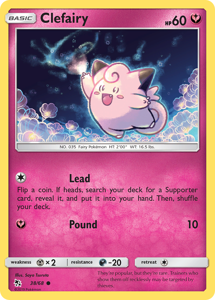 Clefairy (38/68) [Sun & Moon: Hidden Fates] | Mega City Incorporated