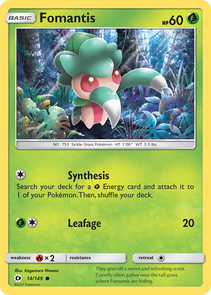 Fomantis (14/149) [Sun & Moon: Base Set] | Mega City Incorporated