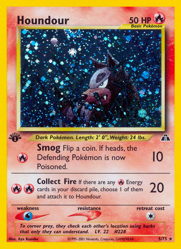 Houndour (5/75) [Neo Discovery 1st Edition] | Mega City Incorporated