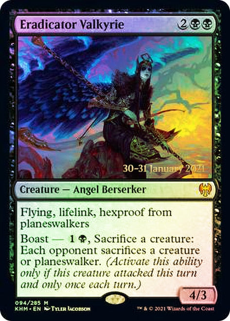 Eradicator Valkyrie  [Kaldheim Prerelease Promos] | Mega City Incorporated