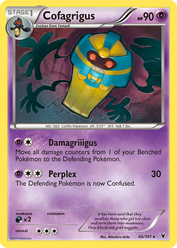 Cofagrigus (46/101) [Black & White: Noble Victories] | Mega City Incorporated