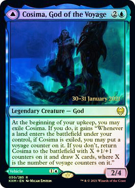 Cosima, God of the Voyage // The Omenkeel  [Kaldheim Prerelease Promos] | Mega City Incorporated