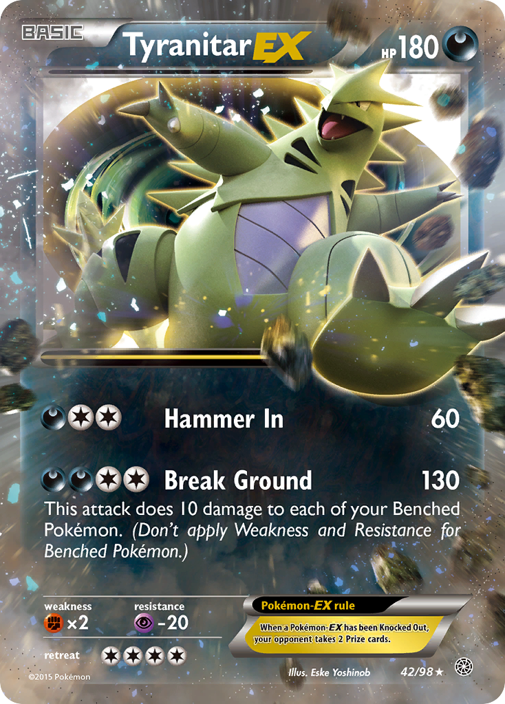 Tyranitar EX (42/98) [XY: Ancient Origins] | Mega City Incorporated