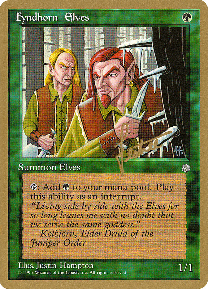 Fyndhorn Elves (Bertrand Lestree) [Pro Tour Collector Set] | Mega City Incorporated
