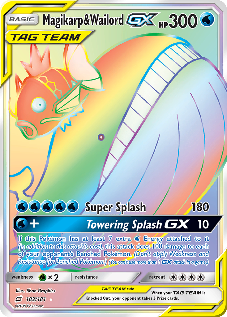 Magikarp & Wailord GX (183/181) [Sun & Moon: Team Up] | Mega City Incorporated