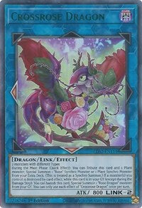 Crossrose Dragon (Green) [LDS2-EN114] Ultra Rare | Mega City Incorporated