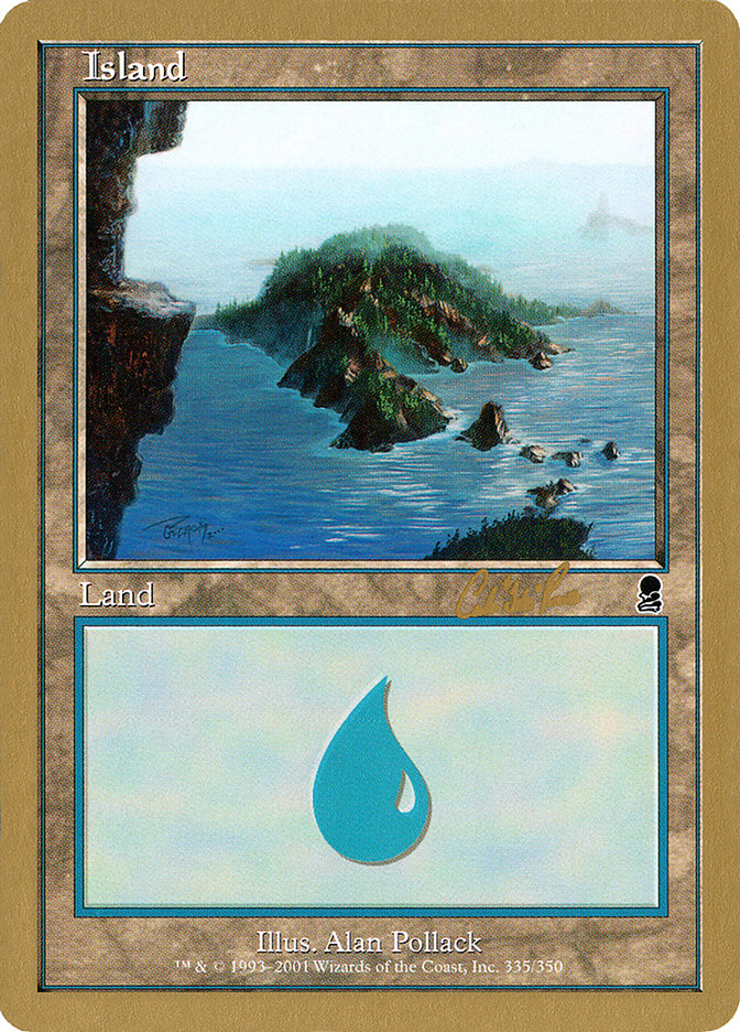 Island (cr335) (Carlos Romao) [World Championship Decks 2002] | Mega City Incorporated