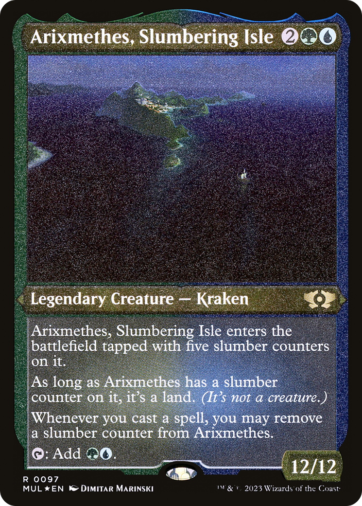 Arixmethes, Slumbering Isle (Foil Etched) [Multiverse Legends] | Mega City Incorporated