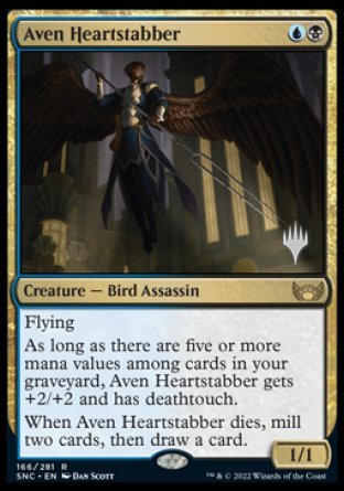 Aven Heartstabber (Promo Pack) [Streets of New Capenna Promos] | Mega City Incorporated