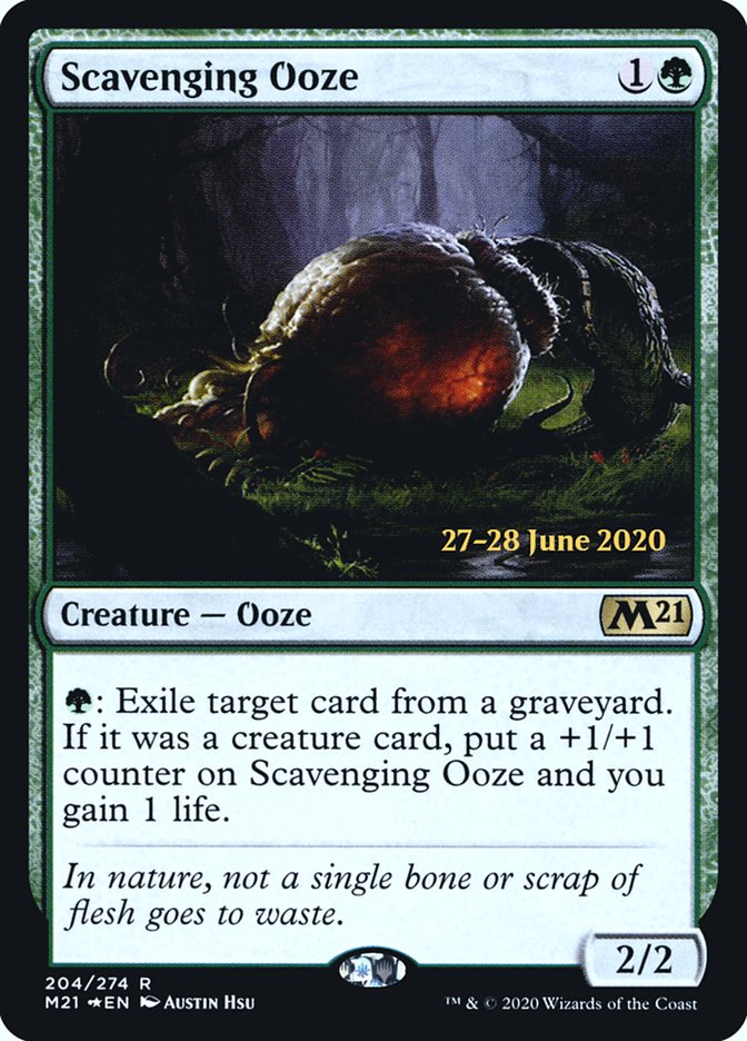 Scavenging Ooze  [Core Set 2021 Prerelease Promos] | Mega City Incorporated