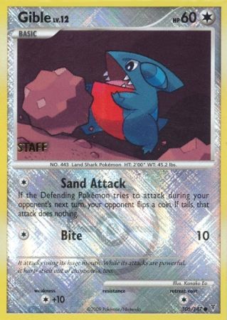 Gible (106/147) (Championship Promo Staff) [Platinum: Supreme Victors] | Mega City Incorporated