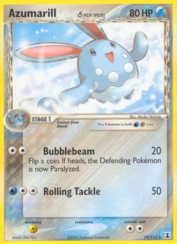 Azumarill (19/113) (Delta Species) [EX: Delta Species] | Mega City Incorporated