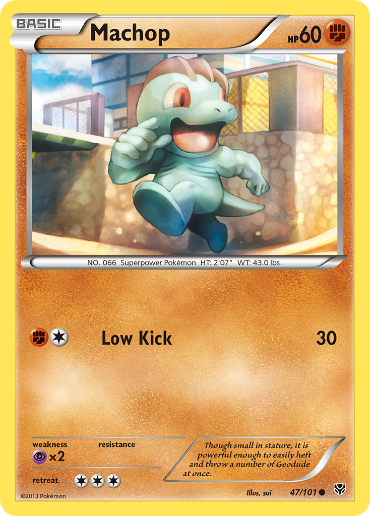 Machop (47/101) [Black & White: Plasma Blast] | Mega City Incorporated