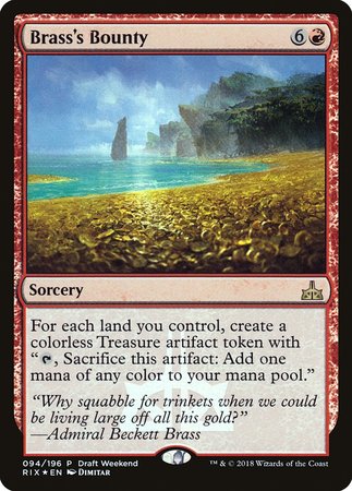 Brass's Bounty [Rivals of Ixalan Promos] | Mega City Incorporated