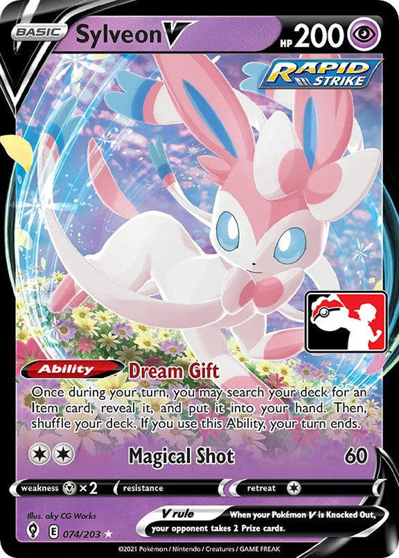 Sylveon V (074/203) [Prize Pack Series One] | Mega City Incorporated