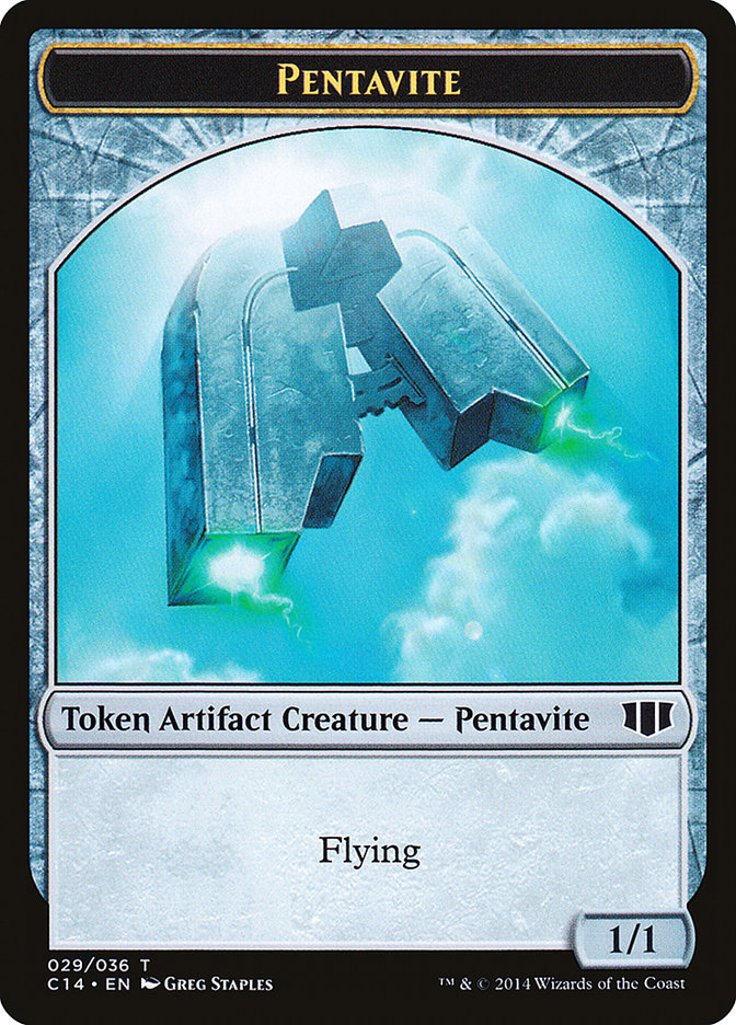 Myr // Pentavite Double-sided Token [Commander 2014 Tokens] | Mega City Incorporated