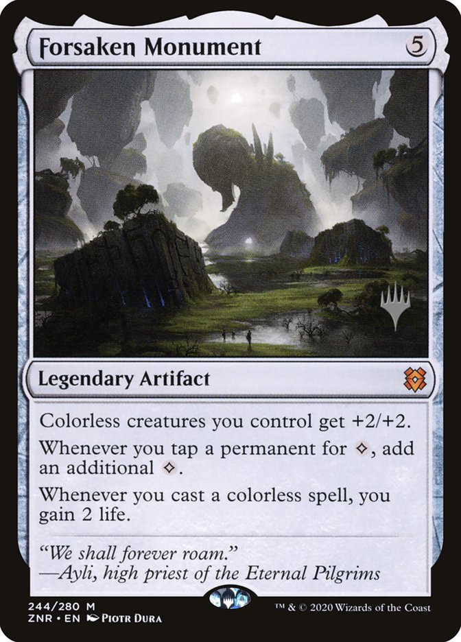 Forsaken Monument (Promo Pack) [Zendikar Rising Promos] | Mega City Incorporated