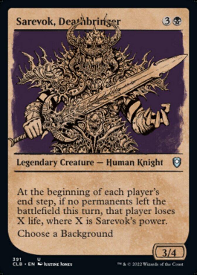 Sarevok, Deathbringer (Showcase) [Commander Legends: Battle for Baldur's Gate] | Mega City Incorporated