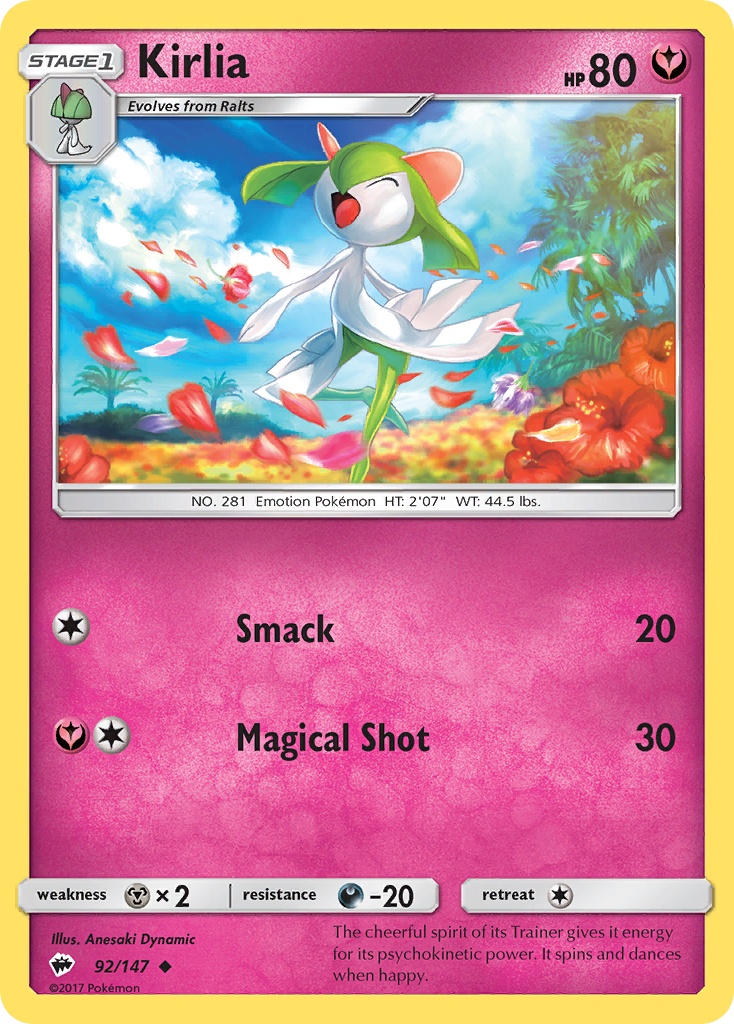 Kirlia (92/147) [Sun & Moon: Burning Shadows] | Mega City Incorporated