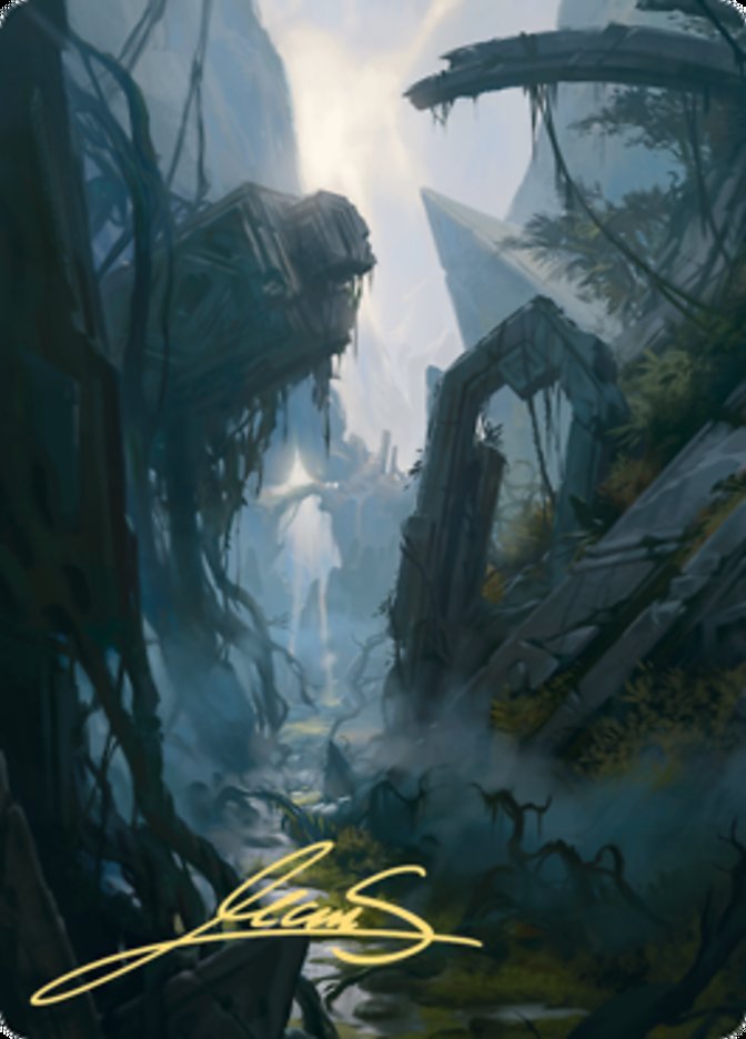 Swamp 2 Art Card (Gold-Stamped Signature) [Zendikar Rising Art Series] | Mega City Incorporated