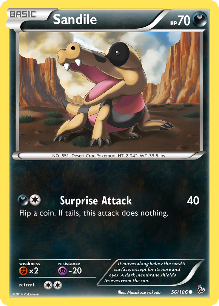 Sandile (56/106) [XY: Flashfire] | Mega City Incorporated