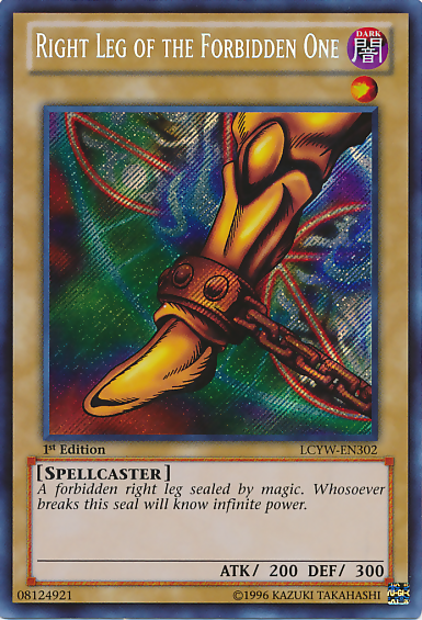 Right Leg of the Forbidden One [LCYW-EN302] Secret Rare | Mega City Incorporated