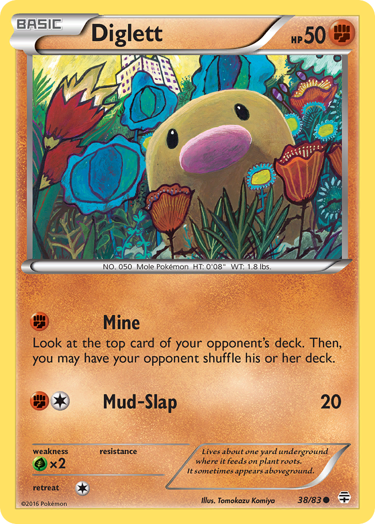 Diglett (38/83) [XY: Generations] | Mega City Incorporated