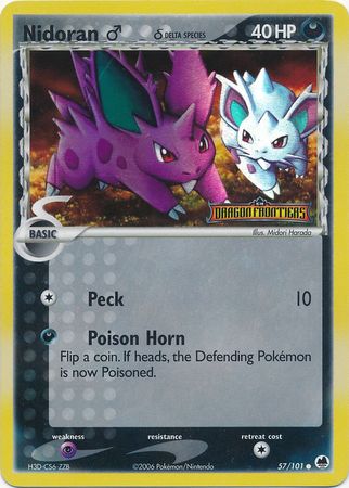Nidoran (57/101) (Male) (Delta Species) (Stamped) [EX: Dragon Frontiers] | Mega City Incorporated